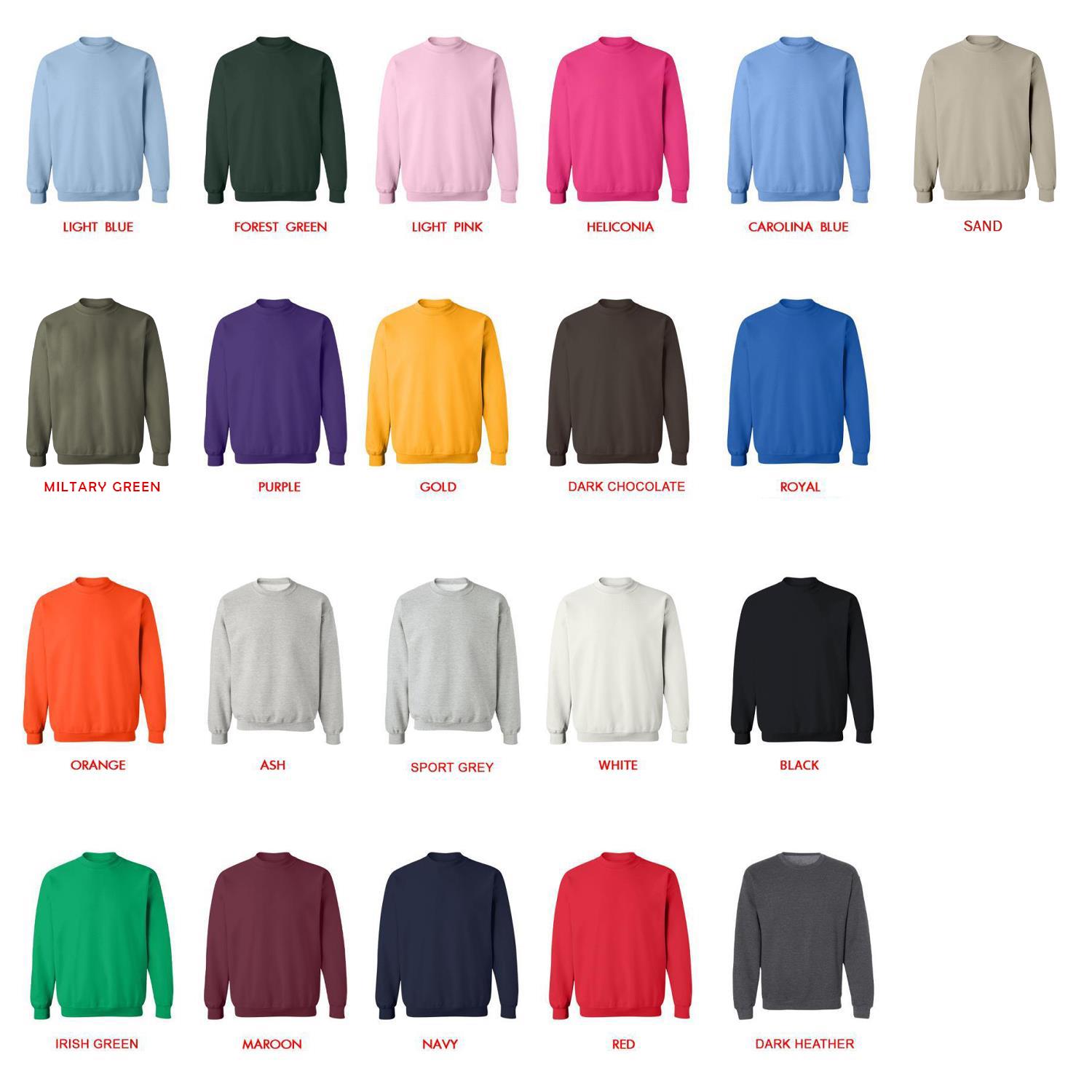 sweatshirt color chart - Iván Cornejo Shop