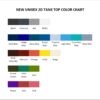 tank top color chart - Iván Cornejo Shop